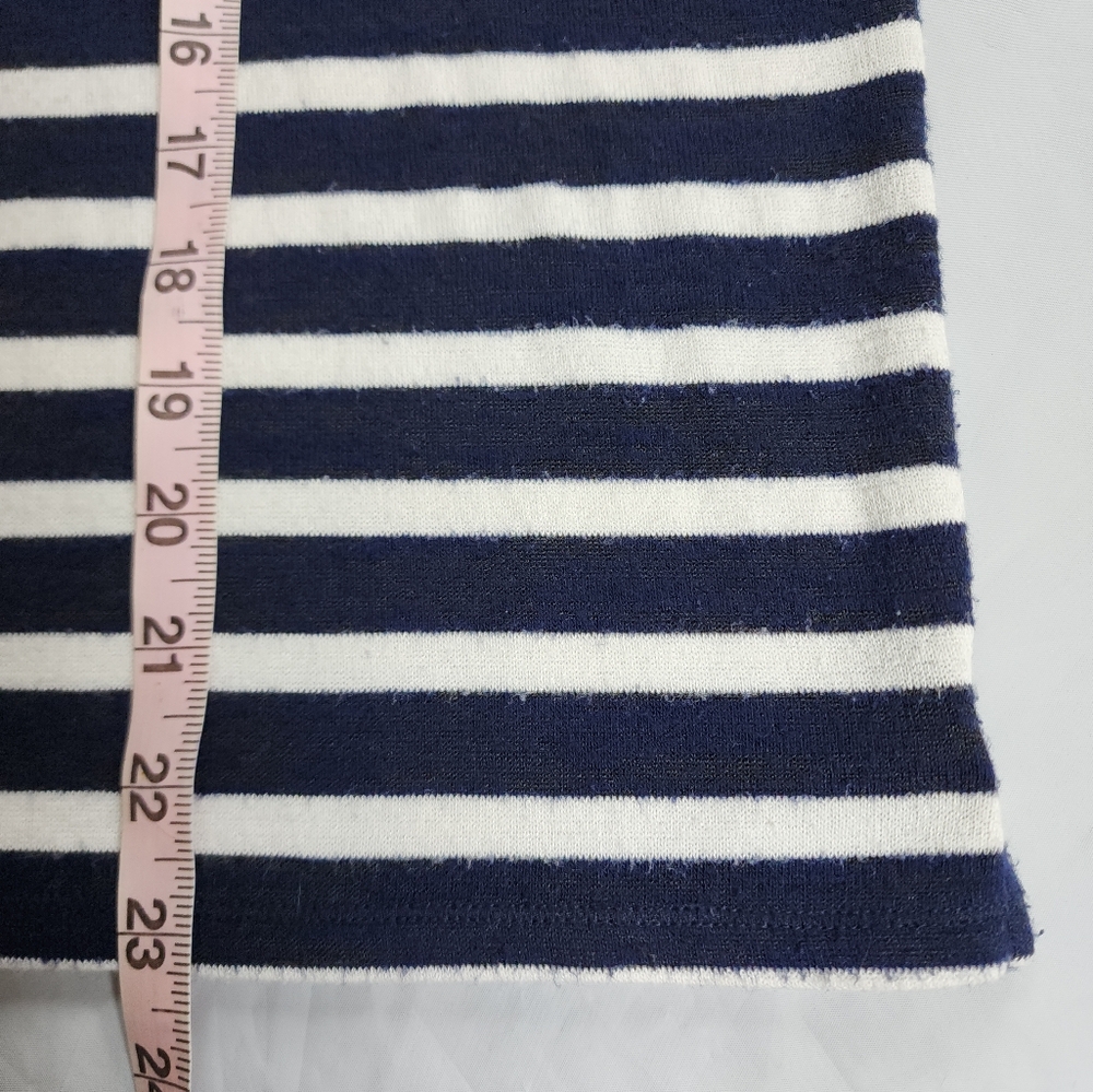 rag & bone Navy White Soft Boxy Nautical Striped Sleeveless Size XS - Picture 9 of 12